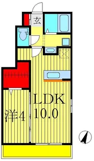 ティアラ新鎌【1階】の間取り