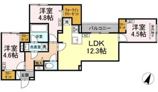 セレスティア上鷺宮II【2階】の間取り