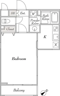 ミリアレジデンス桜新町 100【1階】の間取り