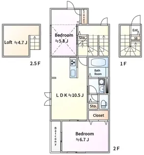 マインハオス【2階】の間取り