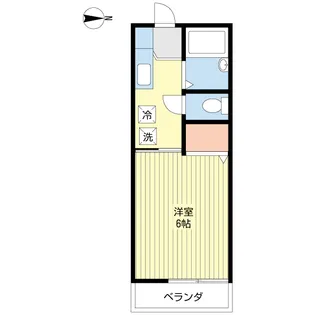 ラポール谷津【1階】の間取り