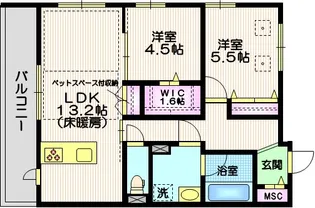 アノイエ 東棟【2階】の間取り