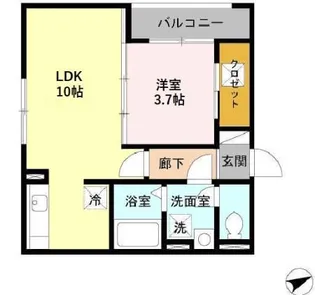 レセンテ キューブ【2階】の間取り