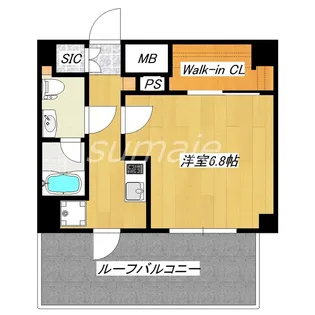 AZEST北赤羽【6階】の間取り