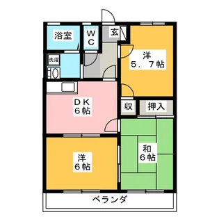 プロミネンス【3階】の間取り