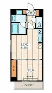 ROOTS(ルーツ)【4階】の間取り