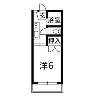 第2コーポおがた【1階】の間取り