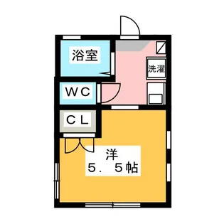 プランドール中山【1階】の間取り