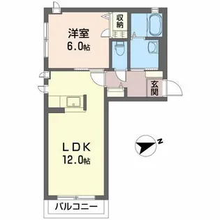 シャーメゾンサリーA【2階】の間取り