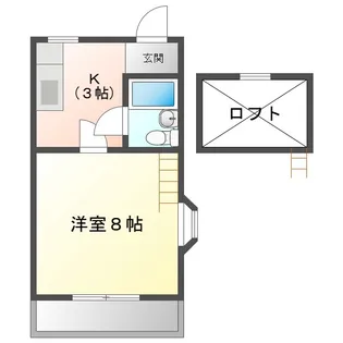 プチハウス スウィートポテト【2階】の間取り