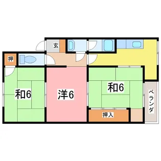 レイユール成和【2階】の間取り