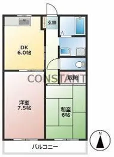 ベルハイツ【2階】の間取り