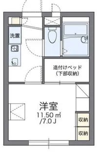 レオパレスエル【2階】の間取り