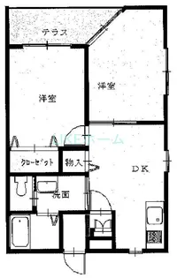 シャトーフローラルN-3【1階】の間取り