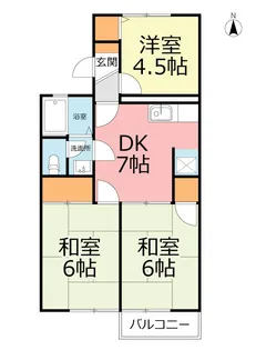 プラム・ハイツA【2階】の間取り