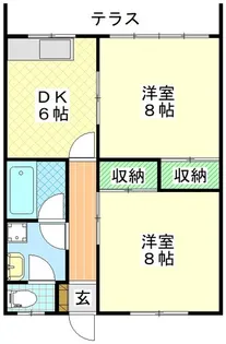 グリーンハイツ高森【1階】の間取り