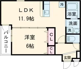 プライムメゾン・ルナ【3階】の間取り