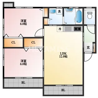 桜ハウス【1階】の間取り