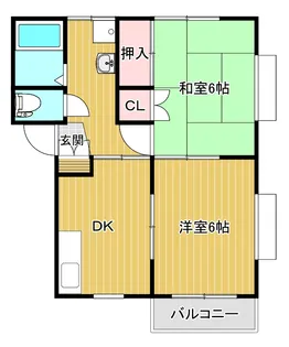 カーサM B棟【1階】の間取り