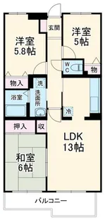 エムズ・アーク【1階】の間取り
