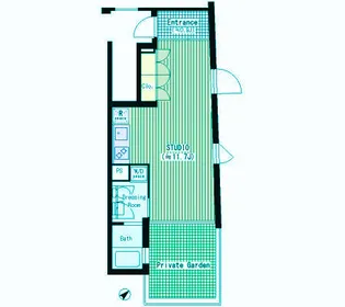 ATKレジデンス西小山【1階】の間取り