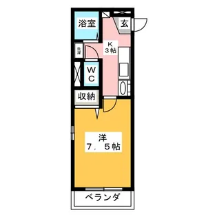 ルネッサ岩塚【5階】の間取り