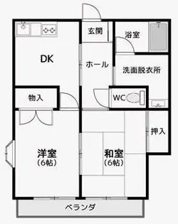 サンフラワーI【1階】の間取り