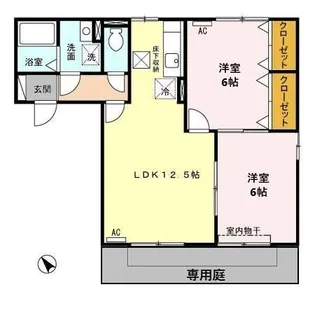 Salt Valley Court(ソルトバレーコート ) A【1階】の間取り