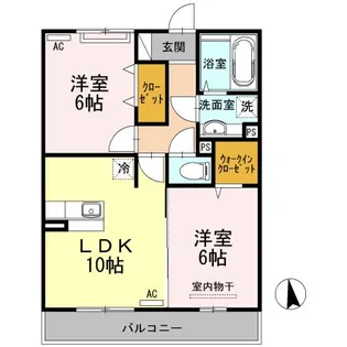 スリー・スター V号館 A【3階】の間取り