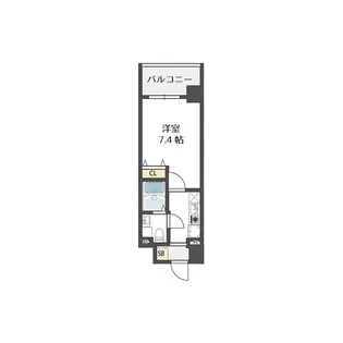 ベルトピア門口【5階】の間取り
