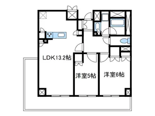 リージア海老名ビナフロント【9階】の間取り