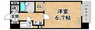 パラシオ塚本III【6階】の間取り