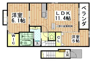 カーサルミエールII【2階】の間取り