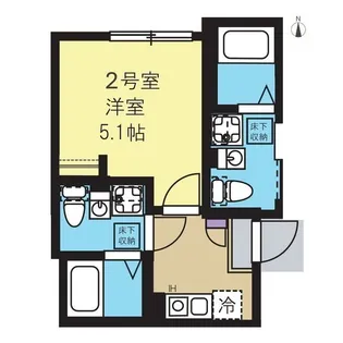 プレナ蒲田【2階】の間取り