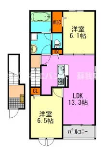 クレインヒルI【2階】の間取り