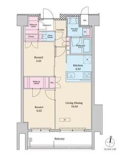 RJRプレシア六本松【2階】の間取り