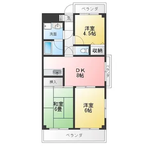 グレース新川崎【3階】の間取り