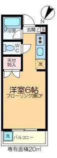 ウォンザハイムB棟【2階】の間取り