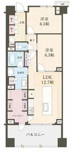 ブランズ中央林間【7階】の間取り