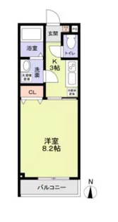クロレ船橋宮本【3階】の間取り