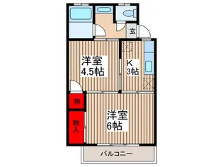 メゾンハタノ【2階】の間取り