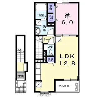 クレセントF【2階】の間取り