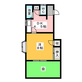 コーポみうら【1階】の間取り