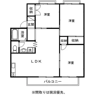 セジュール平安I【2階】の間取り