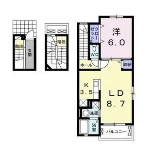 パークサイド吉池 B【3階】の間取り