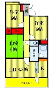 ラ・フォレ23【4階】の間取り
