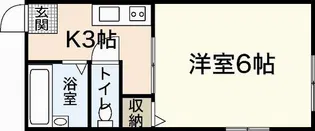 フラワーハイム【1階】の間取り