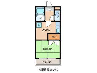 ディアコート松島2号館【2階】の間取り