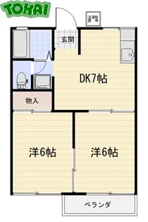 フォーブル五反田B【1階】の間取り