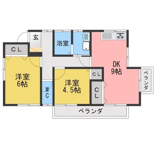 池谷ハイツII【2階】の間取り